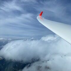Flugwegposition um 12:32:55: Aufgenommen in der Nähe von Gemeinde St. Georgen im Lavanttal, St. Georgen im Lavanttal, Österreich in 2212 Meter